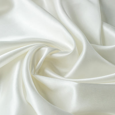 Silk Fabric - White - 22mm -  Plain Mulberry Silk